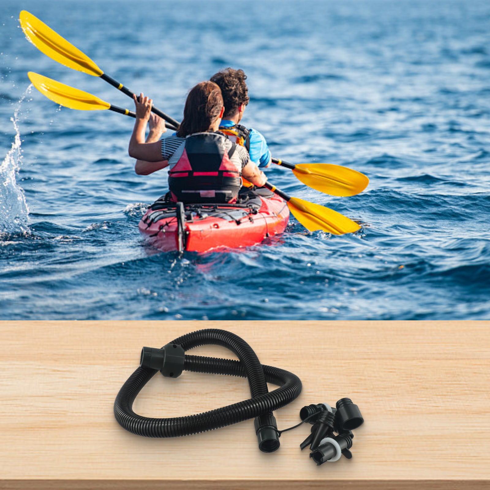 BCLONG Inflatable Air Hose Nozzle Kit for 20PSI for Kayak Air Pump Tube Accessories Adaptor