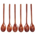 thumbnail image 4 of ACDANC 2026 New 6 Piece Long Wooden Spoon Korean Style 9'' Inch Natural Wood Soup for Cooking, Serving, Soups, Stews, Stir-Frying, Kitchen Use, Home, Traditional Meals., 4 of 7