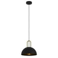 thumbnail image 4 of 99693A-Eglo Lighting-Calmanera - 1 Light Pendant-10 Inches Tall and 10 Inches Wide-Structured Black Finish, 4 of 4