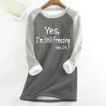 thumbnail image 3 of Perfectbot Women's Yes, I'm Still Freezing Sweatshirt - Fleece & Sherpa Lined Warm Pullover for Winter Loungewear, 3 of 3