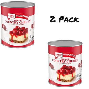 ( 2 Pack ) Duncan Hines Wilderness Original Country Cherry Pie Filling and Topping, 30 oz