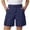 Navy, variant on fatyb Boys Girls Cargo Shorts Casual Elastic Waist Zipper Button Kids School Uniform Shorts 5-15 Years
