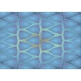 thumbnail image 1 of Ahgly Company Machine Washable Indoor Rectangle Transitional Blue Diamond Blue Area Rugs, 3' x 5', 1 of 7