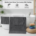 thumbnail image 3 of Jessy Home 6 Piece Dark Gray Black Bath Towel Set for Bathroom-2 Bath Towels,2 Hand Towels,2 Washcloths Soft and Plush Highly Absorbent Towel for Hotel & Spa, 3 of 7