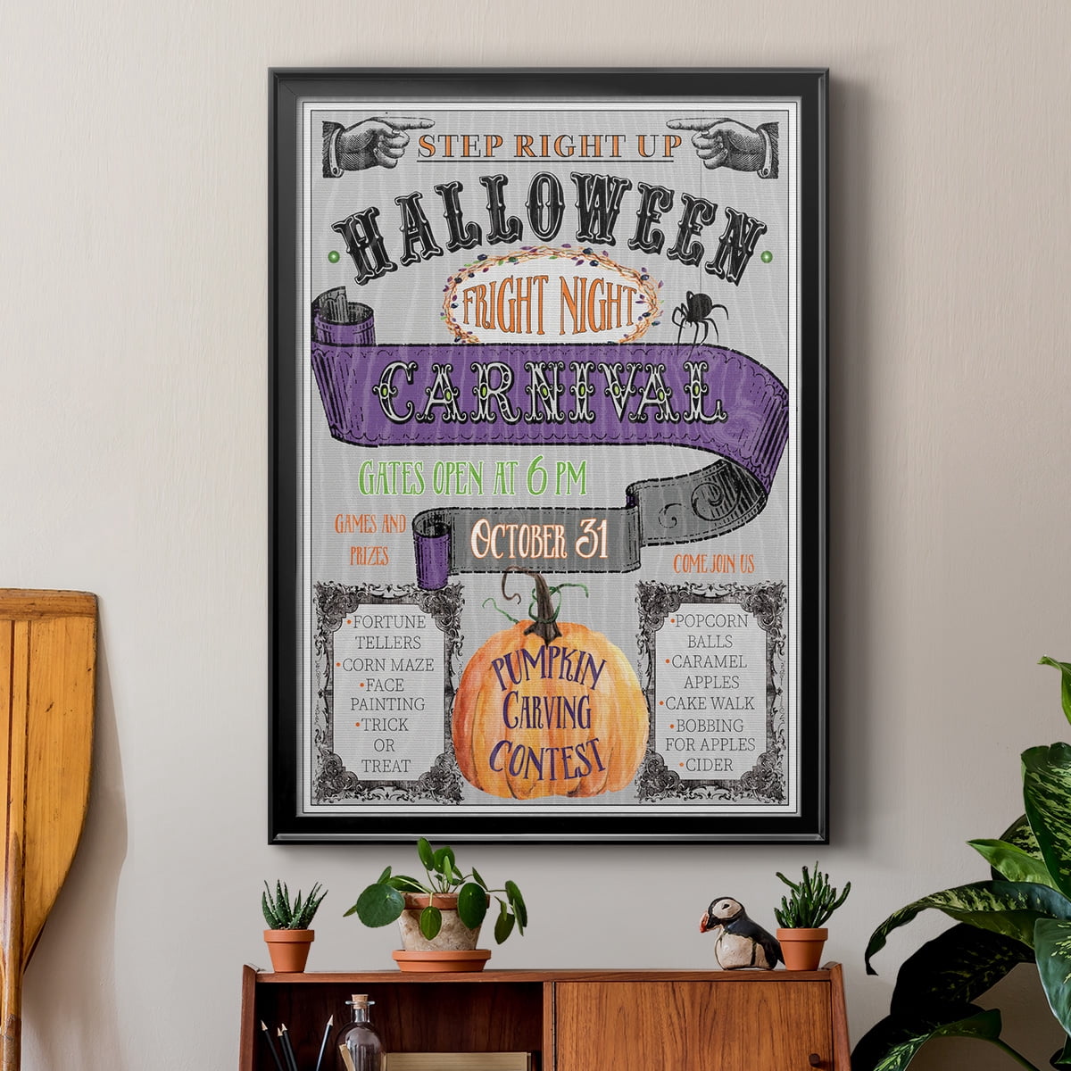Carnival Sign Premium Classic Framed Print - Ready to Hang