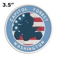 thumbnail image 2 of Capitol Forest, Washington ATV / OHV American Flag 3.5 Inch Iron Or Sew On Embroidered Fabric Badge Patch Extreme Sports Iconic Series, 2 of 2