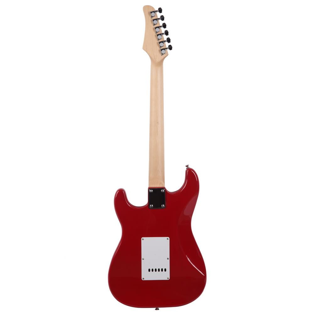 Glarry Maple Fingerboard Electric Guitar with Bag, Red