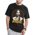 thumbnail image 1 of T-Shirt Sade pour Homme Noir à Manches Courtes, 1 of 1