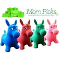 thumbnail image 7 of Premium Inflatable Horse Hopper - Best Animal Bouncer Ride-On Toy for Kids, Boys, Girls and Children 2, 3, 4, 5. Play Hopping Toys. Free Foot Pump + Gift Box (Pink), 7 of 7