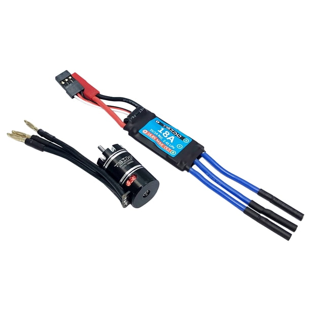 Kuymtek Mini 1525 10800KV 1410 Sin Escobillas 18A ESC para Coche RC 1/24 1/28