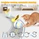thumbnail image 4 of Pelota interactiva para gatos partykindom, juguete para jugar con gatitos, con plumas, divertida pelota eléctrica (azul y blanca), 4 of 6