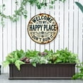 thumbnail image 2 of Welcome To My Happy Place – Don’t Ruin It Tin Sign, 7.8x7.8inch Vintage Round Metal Sign, Home Decor for Bathroom, Garden, Farm, Bedroom, Bar, Cafe, 2 of 9