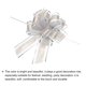 thumbnail image 4 of 10uds 7 Pulgadas Grande Tirar Lazo Regalo Envoltura Lazos Cinta Organza Plata para Boda Cestas Regalos Navidad Fiesta, 4 of 6