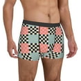 thumbnail image 5 of Men's Boxer Briefs, Colorful Checkered Soft Comfy Mens Underwear Boxer Briefs Breathable With Widen Waist, 5 of 7