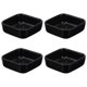thumbnail image 3 of 1 set 4pcs cuencos de salsa de cerámica práctica platos de condimento de salsa de olla caliente (negro), 3 of 5