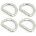 thumbnail image 4 of CRAFTME STUDIO 5/8 Inch Flat Metal D-Ring Findings for Bag, Belt and Strap Webbing Craft, 10 Pack PTDF (Silver), 4 of 7