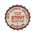 thumbnail image 2 of Guinness Vintage Aluminum Bottle Cap Sign (Red) - Metal Wall Decor, 2 of 10