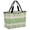 Green, Sage, Beige, variant on Green Botanical Leaves Beach Bag for Women, Large Breathable Mesh Beach Tote Bag, Farmhouse Pastoral Floral Sandproof Lightweight Travel Bags for Vacation Picnic Swimming Pool 15.7"x15.7"x9.1"