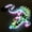 Noctilucent Green, variant on 3D Printed Cherry Blossom Crystal Dragon, 12 Inch Articulated & Magical Movable Dragon Model - Display, Collection, and Gift