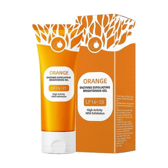 Orange Enzymes Exfoliating Brightening Gel Moisturizing Smoothing Tighten Pores Whitening Brightening Exfoliating Peeling Gel 100g