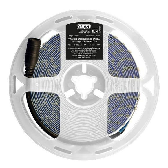 Tira Led Aksi 128612 5 Mts Luz Cálida 6.5W