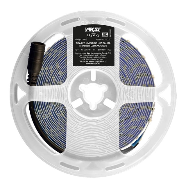 Tira Led Aksi 128612 5 Mts Luz Cálida 6.5W