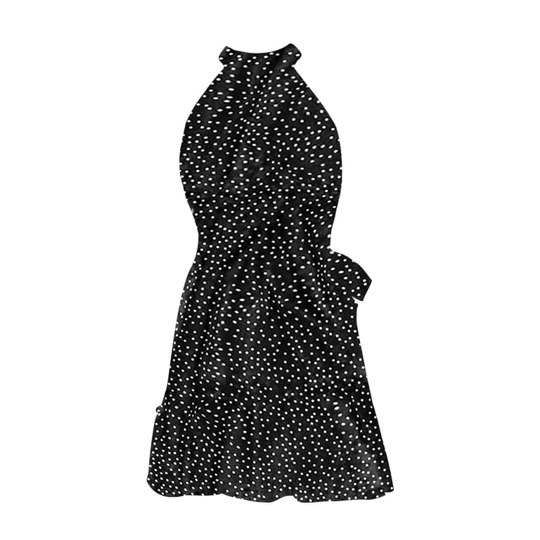 white christmas dresses Tropical Mix Halter Top Short Dress With Macramé E4623A1651 – Agua de Coco main image 0