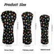 thumbnail image 7 of Yuyamidu Colorful Lights Golf Club Headcover Snowflake Golf Head Protective Cover PU Leather Driver Fairway Wood Hybrid Head Cover, Christmas Decor, 7 of 7