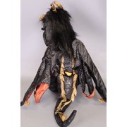 Folkmanis Black Dragon Hand Puppet Plush