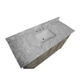 thumbnail image 3 of Paige 60" Single Bathroom Vanity with Weathered Gray Cabinet and Carrara Marble Top, 3 of 6