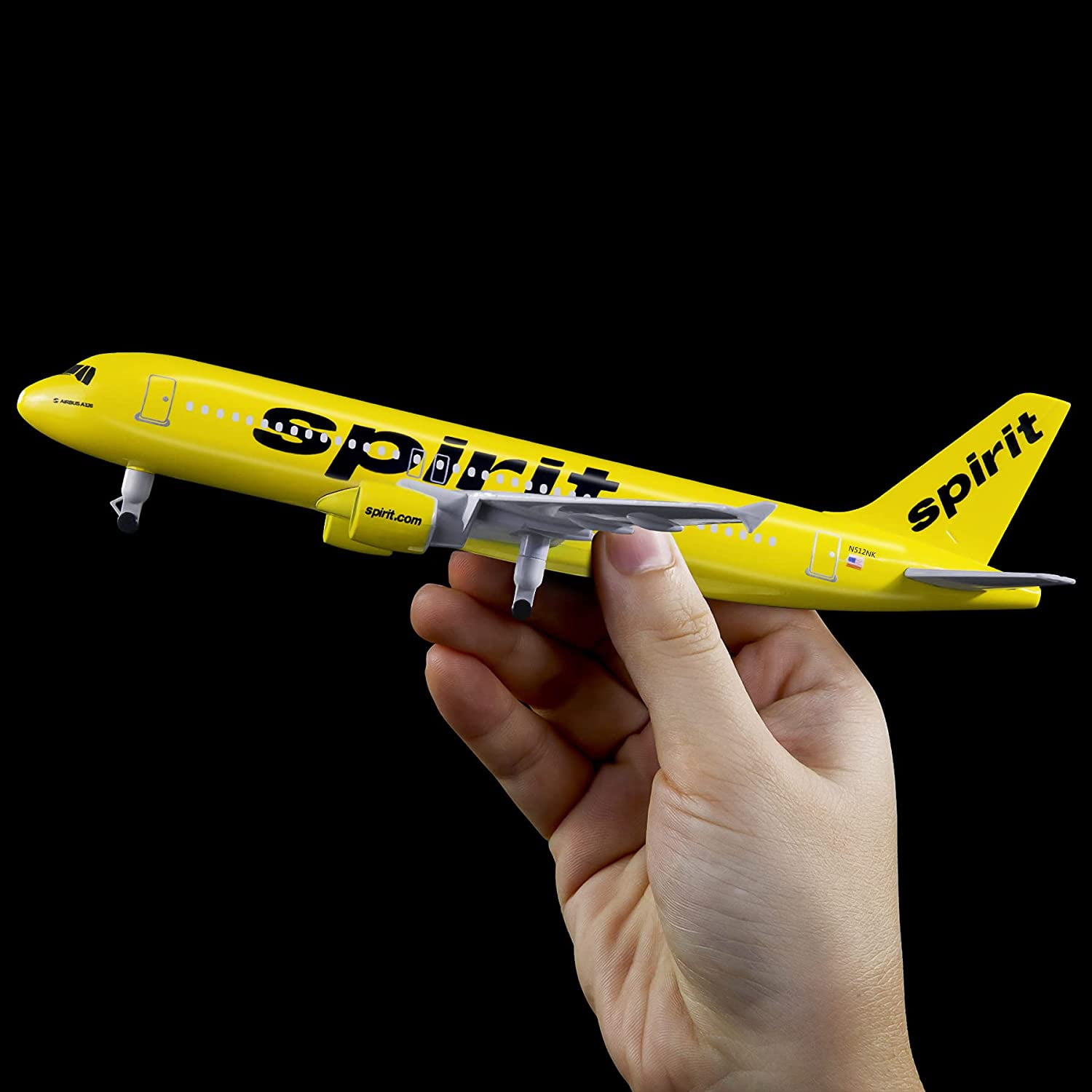 20cm American Spirit A320 Airplane  Model Simulation Aircraft Model Aviation Model Aircraft Kits for Collection and Gift