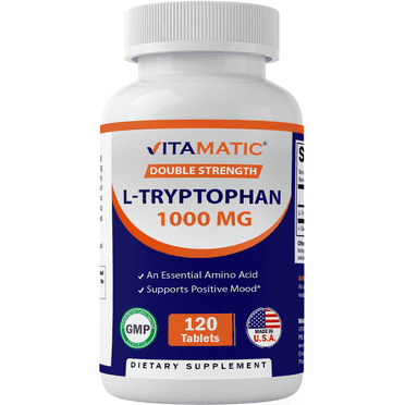 Vitamatic L-Tryptophan 1000mg 120 Tablets
