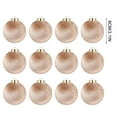 thumbnail image 7 of Loespoir 12 Pack Velvet Christmas Ball Ornaments, Large Flocked Tree Hanging Ornaments, Shatterproof Flocked Balls, for Christmas Tree, Party Themes, and Festive Fun(Khaki), 7 of 7
