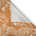 thumbnail image 4 of Ambesonne Orange Valance Pack of 2, Japanese Tree Birds Art, 54"X12", Marigold White, 4 of 5