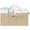 Beige, variant on Baby Diaper Caddy, Paper Rope Storage Baskets Nursery Bin with Removable Divider, Portable Car Organizer for Diapers, Baby Shower Gifts, Newborn Essentials Must Haves