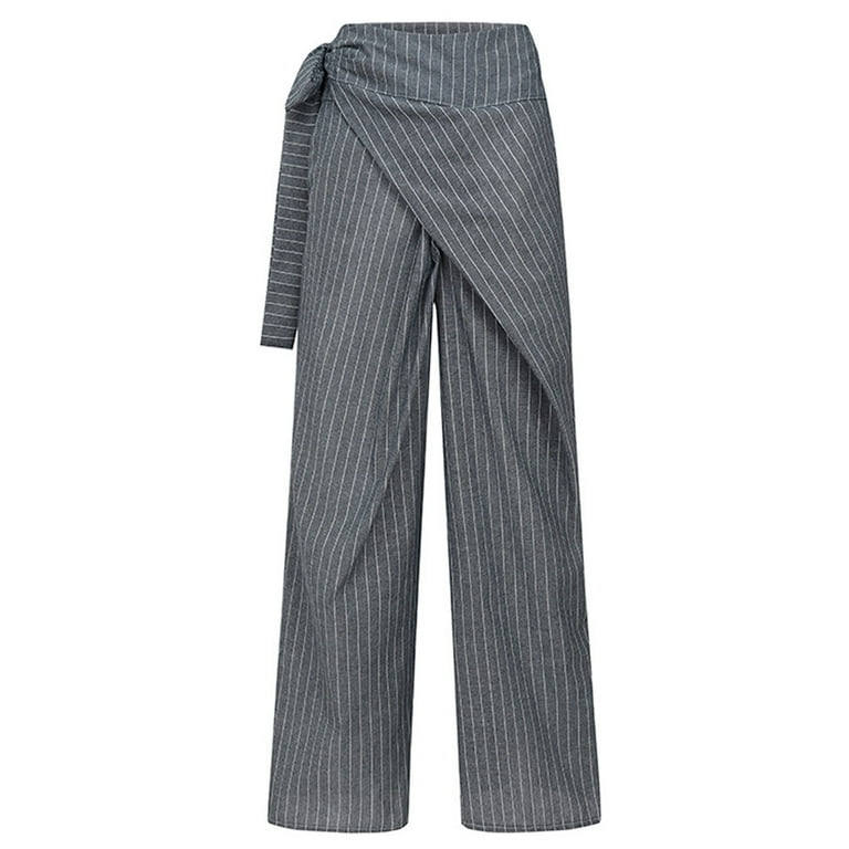 Ladies online striped trousers
