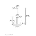 thumbnail image 3 of 16164CRBK Maxim Lighting Ovation - 36W 12 LED Chandelier-24.35 Inches Tall and 31.5 Inches Wide-Black Finish    -Traditional Installation, 3 of 5