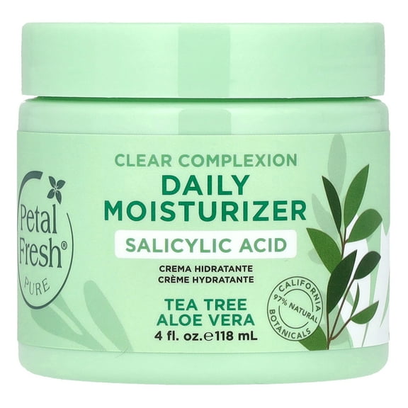 Petal Fresh Pure, Clear Complexion Daily Moisturizer, Tea Tree, Aloe Vera, 4 fl oz (118 ml)