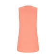 thumbnail image 6 of ZQGJB Summer Tank Tops for Women Loose Fit Pleated Square Neck Sleeveless Tops Cute Plain Tees Loose Fit Curved Hem Flowy Tunic Blouse Pink M, 6 of 9