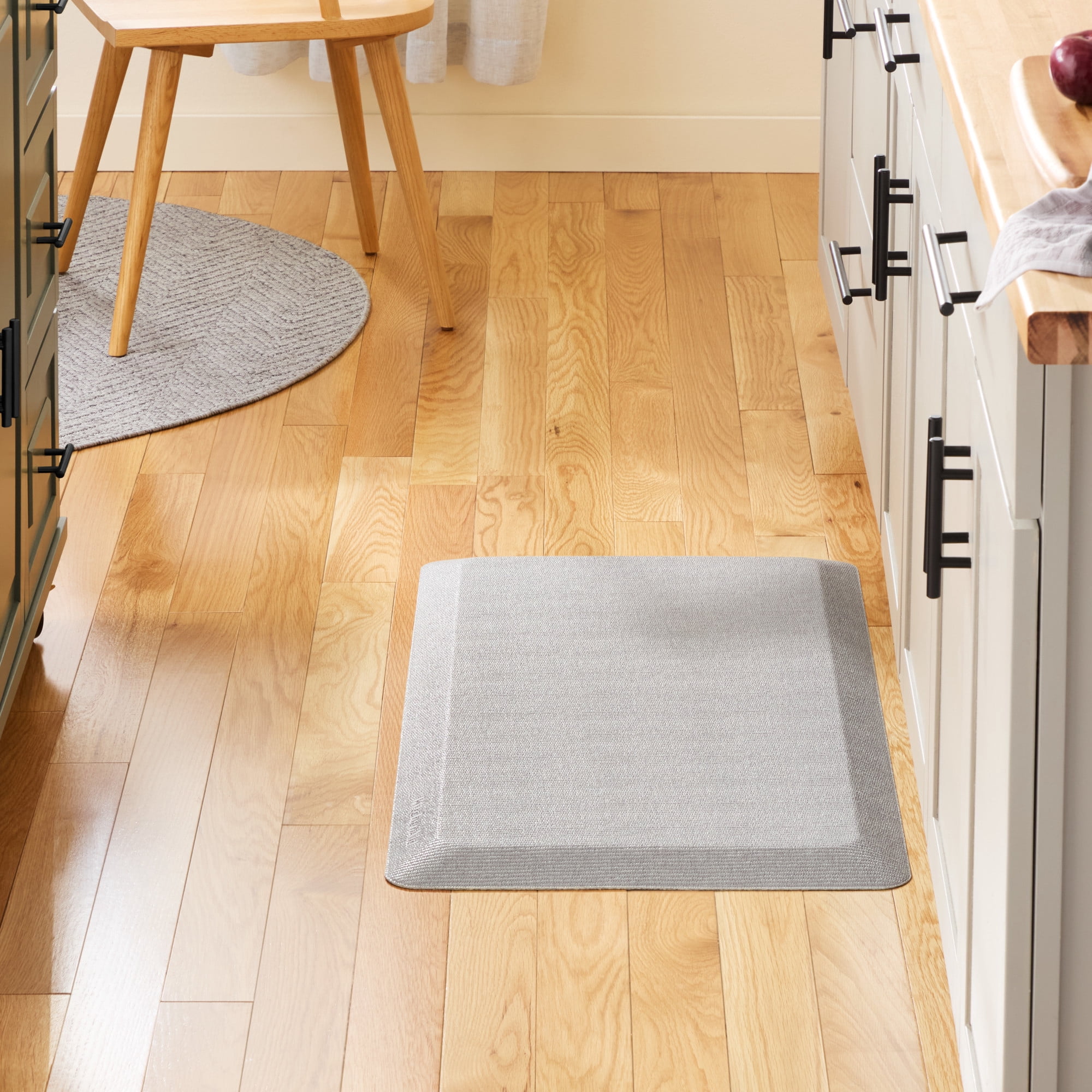 KitchenAid Classic Series Solid Basketweave Kitchen Comfort Mat, Matte Grey, 20"x39"