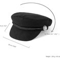 thumbnail image 2 of Gorra con visera, boina, gorro de panadero para mujer, gorra tipo boina, 2 of 4