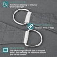 thumbnail image 5 of 2026 Shade Sail Waterproof Outdoor Garden Patio Party Sun Protection Awning 3x3x3m Triangular Canopy 98% UV Protection Comes with Bonus Rope Grey, 5 of 5