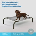 thumbnail image 2 of The Original Coolaroo Elevated Pet Dog Bed, Indoor & Outdoor Use, Durable, Cooling, Gray, Small, 34.75" L x 22" W x 8" H, 2 of 6