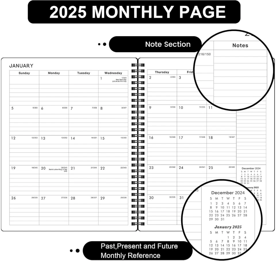 2025 Planner – 2025 Planner Weekly And Monthly, Jan. 2025 - Dec. 2025, 8" X 10"