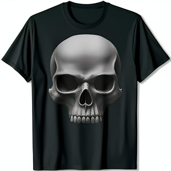 Men's Black T-Shirt with Gray Design Intense Graphic Tee