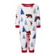 thumbnail image 2 of Pijamas navideños a juego para toda la familia: camiseta de manga larga con estampado de oso y pantalón a cuadros., 2 of 10