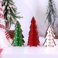thumbnail image 3 of Decoración navideña 3 piezas Mesa de madera Árbol de Navidad Árbol de Navidad rústico Casa de campo Centro de mesa de Navidad de madera para mesa Mesa pequeña Árboles de Navidad Bandeja escalonada, 3 of 5