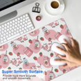 thumbnail image 4 of Long Mouse Pads for Desk,White Cow Milk Strawberry Pattern Desk Mats on Top Of Desks, Desk Mouse Pad Extra Large with 3mm Non-Slip Base and Stitched Edge for Gaming,Office,Work,Home 31.5"x15.7", 4 of 6