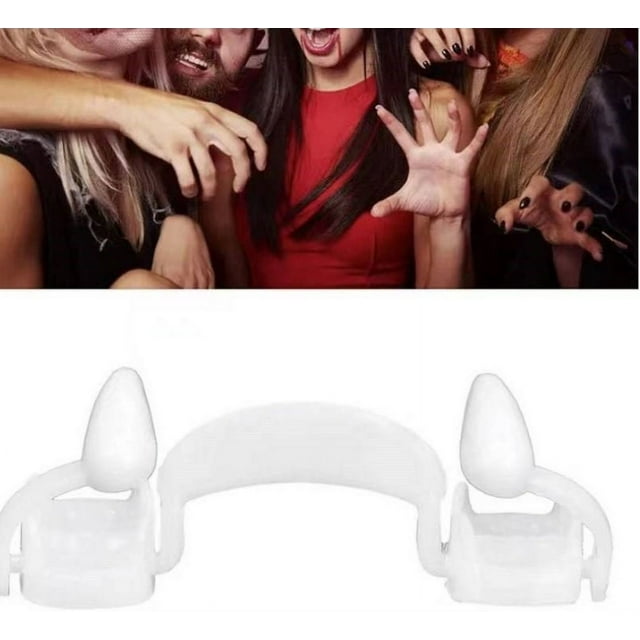 Tirantes telescópicos arriba y abajo, vampiros, colmillos, parodias, dientes, fiestas, bailes, disfraces, accesorios de cosplay, disfraces de Halloween.