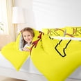 thumbnail image 4 of Homewish Cartoon Monogrammed R Full Size Comforter Sets, Yellow Red Baseball Bedding Comforter Set, Teens Kids Boys Girls Reversible Bedding Sets, Microfiber Bedroom Decor, 3 Pieces, 4 of 8